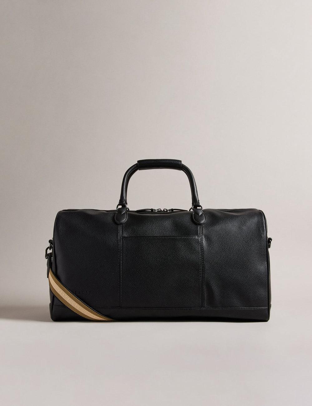 Ted Baker KALVIN - Webbing Faux Leather Holdall Bags Heren Zwart | Belgium  152098-RAP