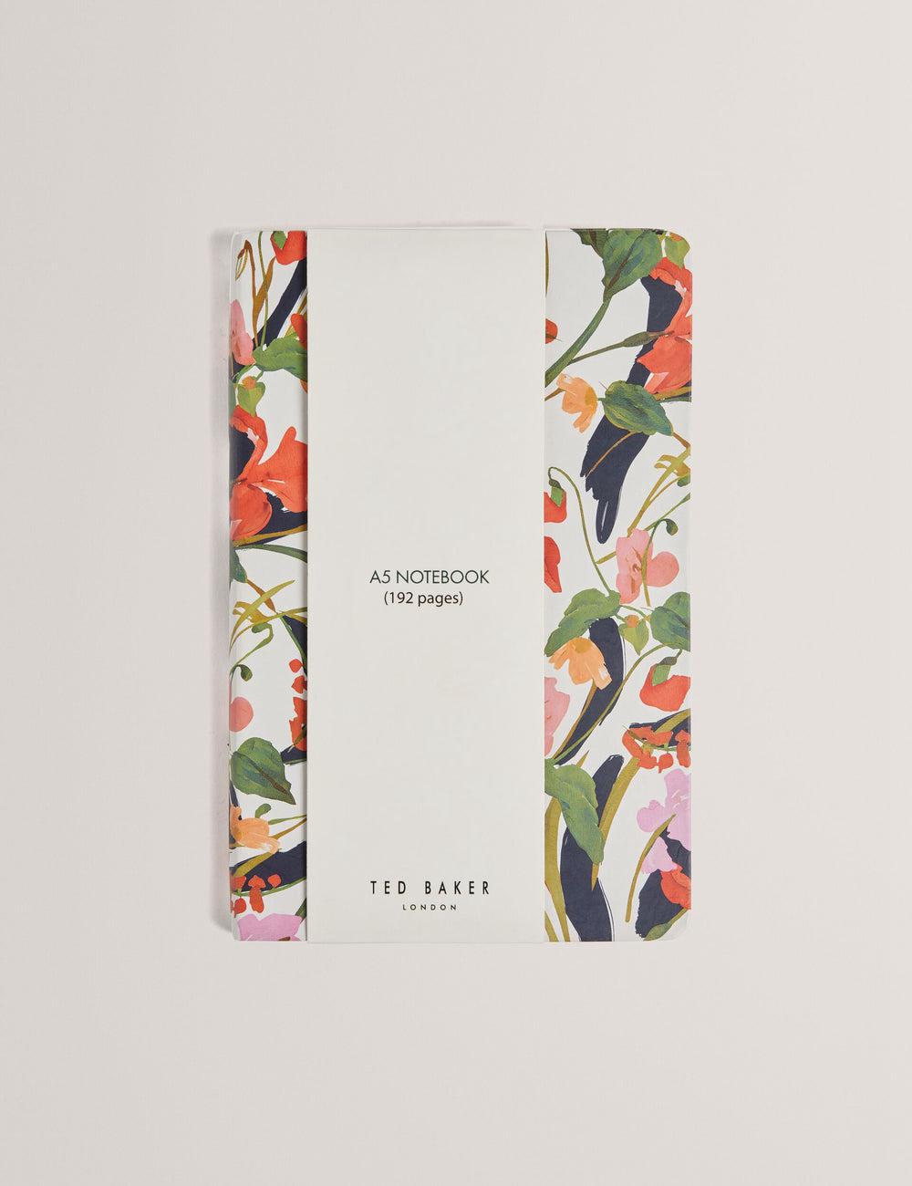 Ted Baker KATIIES - Floral Print A5 Notebook Stationary Dames Wit | Belgium  198470-QZK