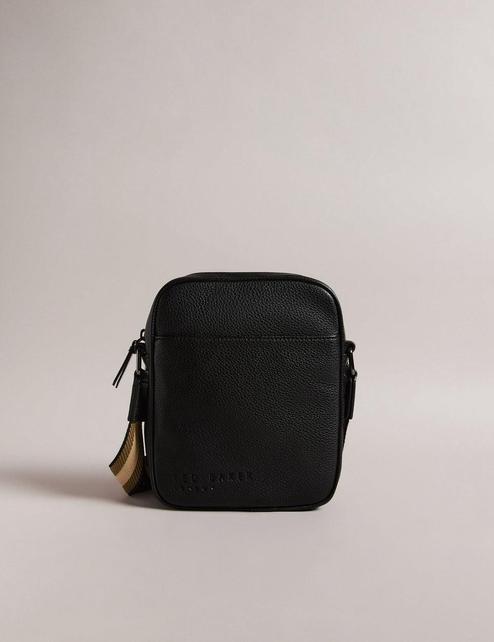 Ted Baker KIIAN - Small Reporter Webbing Schoudertassen Heren Zwart | Belgium  946321-HYB