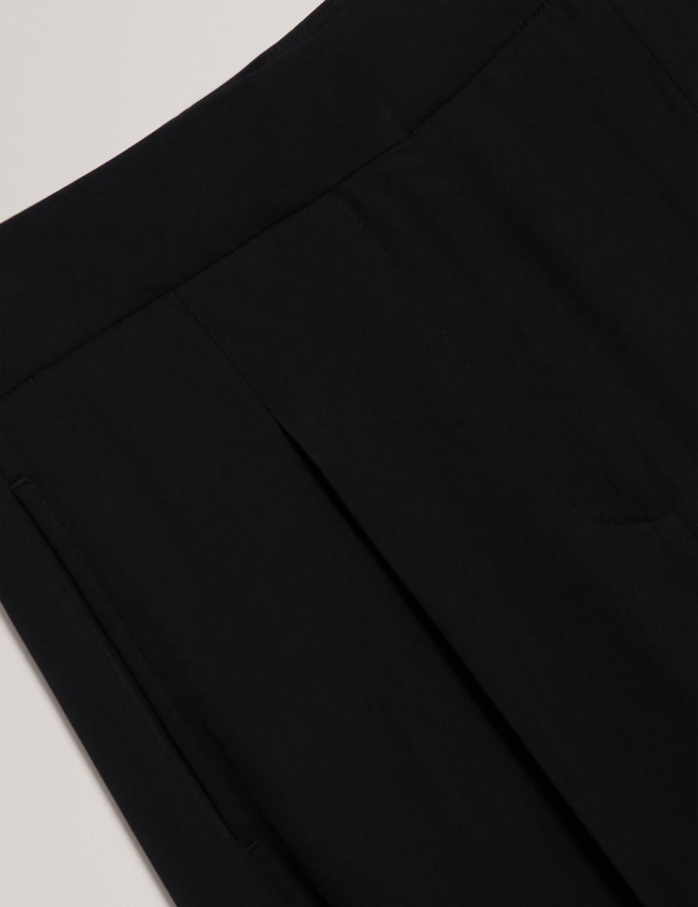 Ted Baker KIOLLI - Wool Blend Barrel Leg Tailored Broek Dames Zwart | Belgium  840725-THL