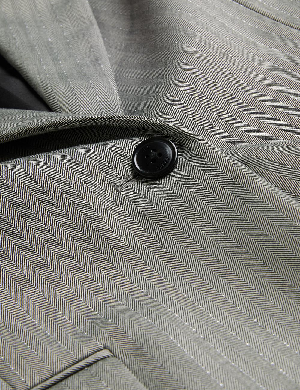 Ted Baker KOA - Oversized Herringbone Single Breasted Blazer Dames Grijs | Belgium  906438-OBW
