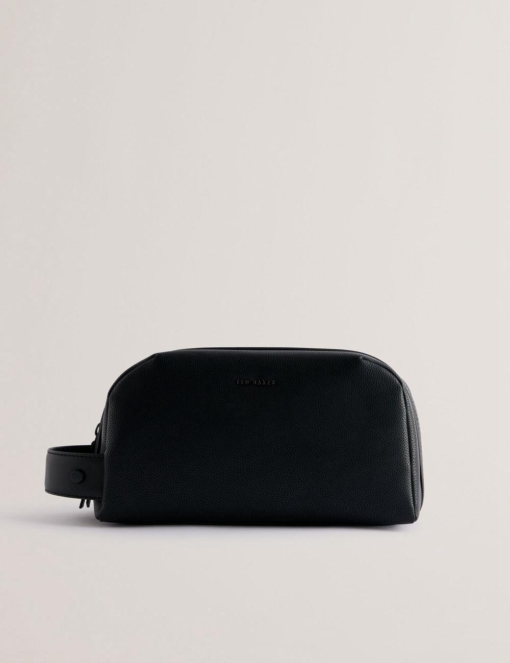 Ted Baker LANIIS - Grained Bonded Leather Toilettas Heren Zwart | Belgium  283541-MQG