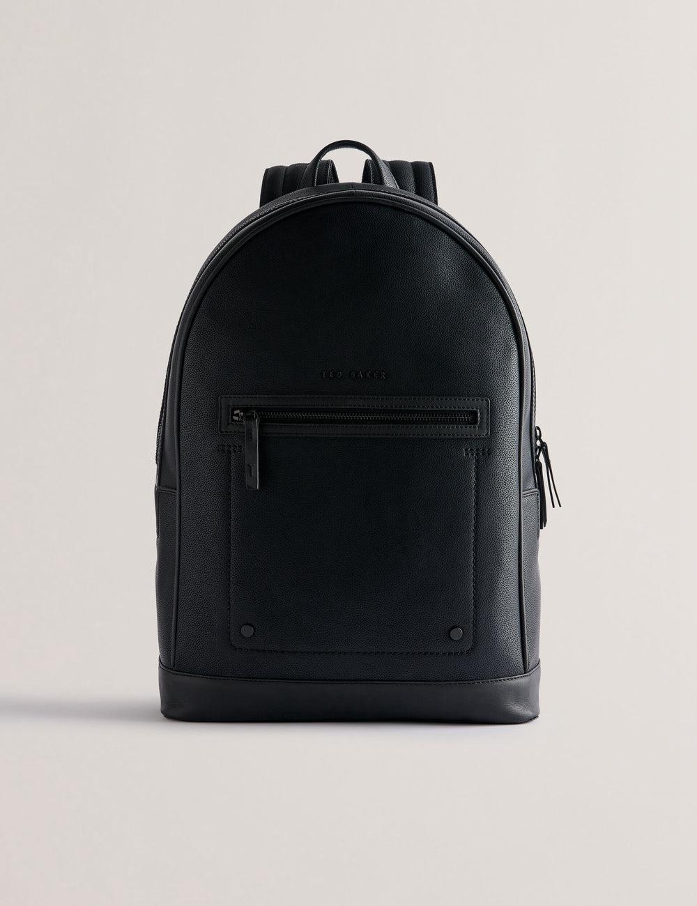 Ted Baker LANSEN - Textured Bonded Leather Rugzakken Heren Zwart | Belgium  812407-PIQ