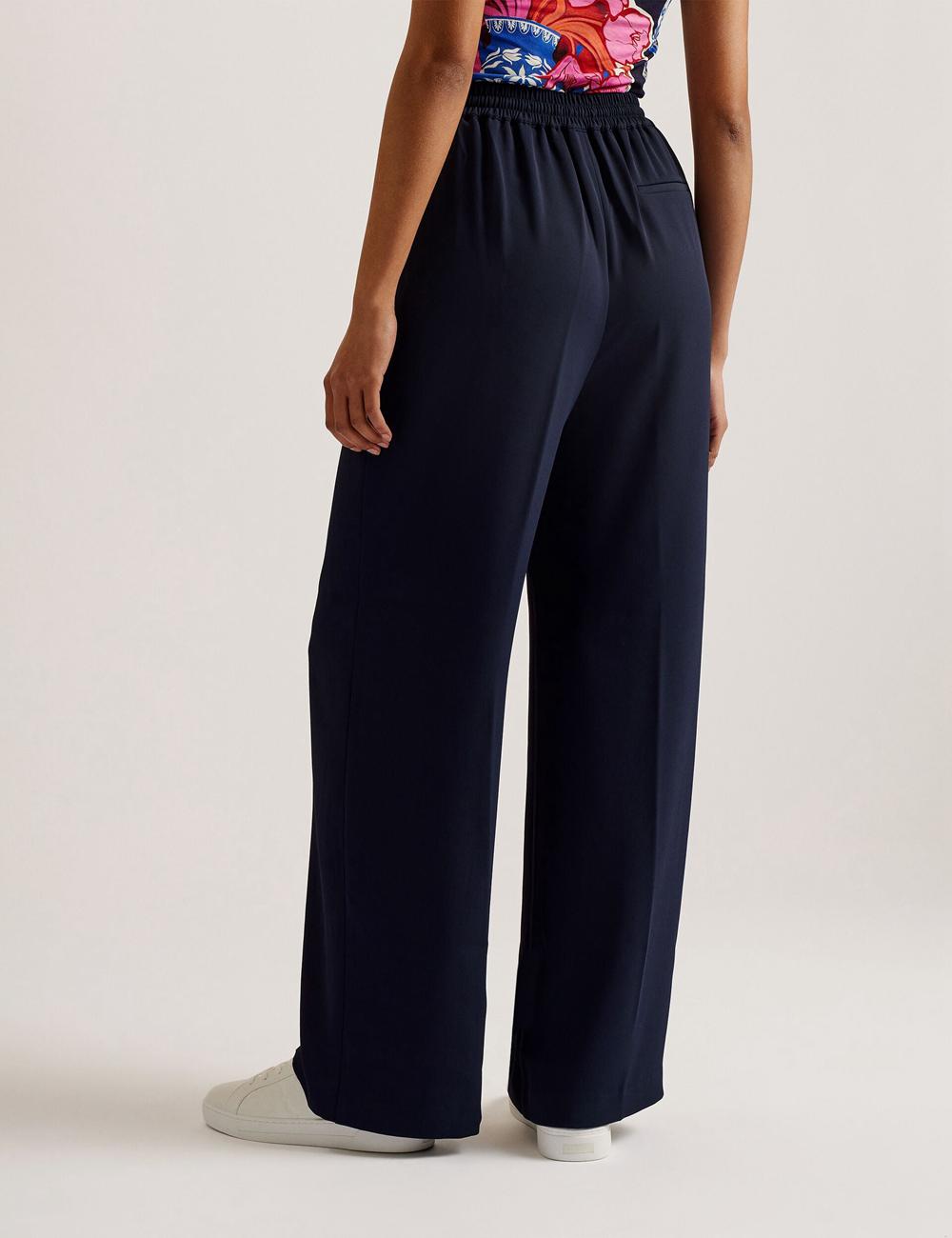 Ted Baker LILIAAH - Wide Leg Tailored Broek Dames Donkerblauw | Belgium  819420-XPH