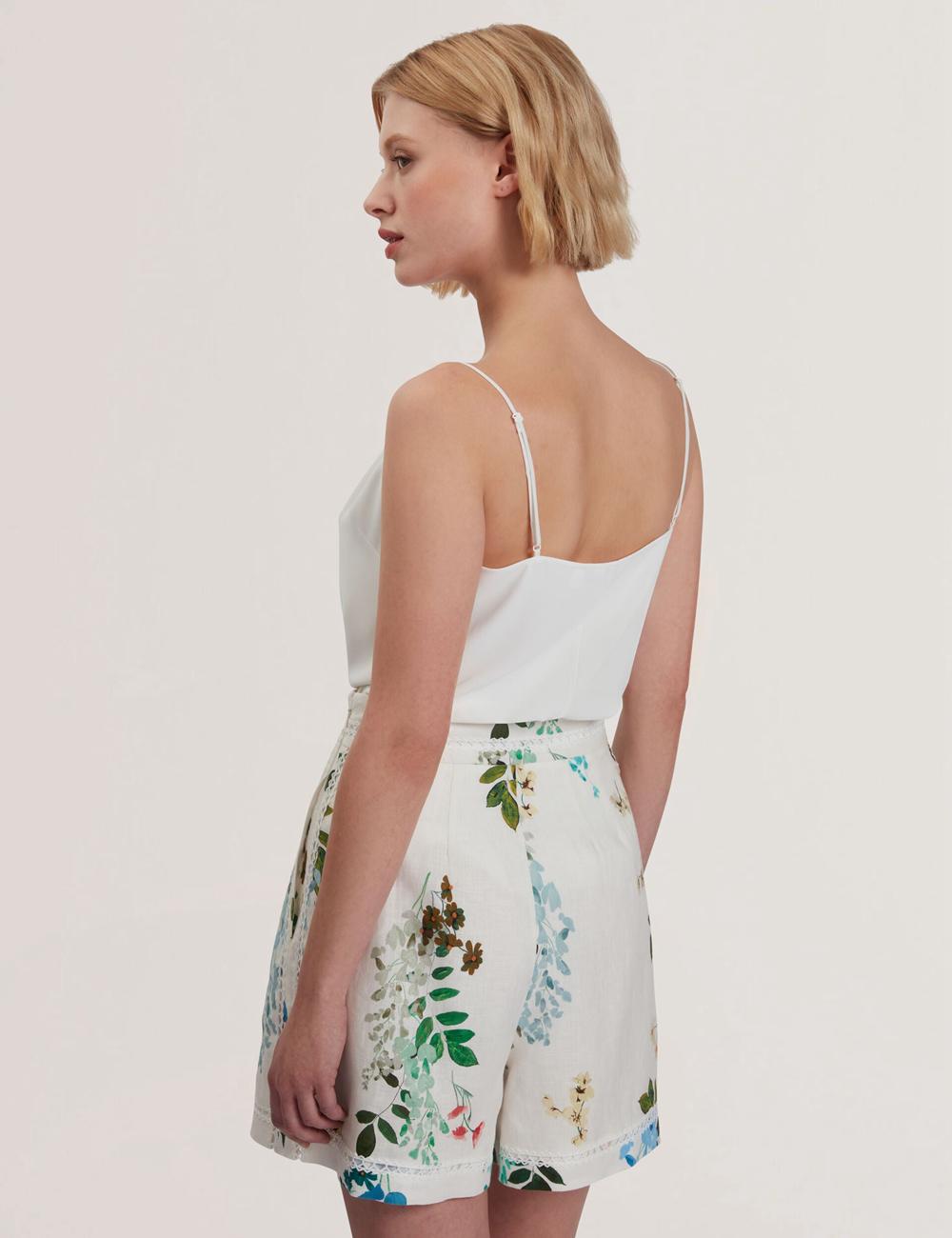 Ted Baker LULEA - Chiffon Detail V-Neck Strappy Cami Topjes Dames Ivory | Belgium  345871-UDQ
