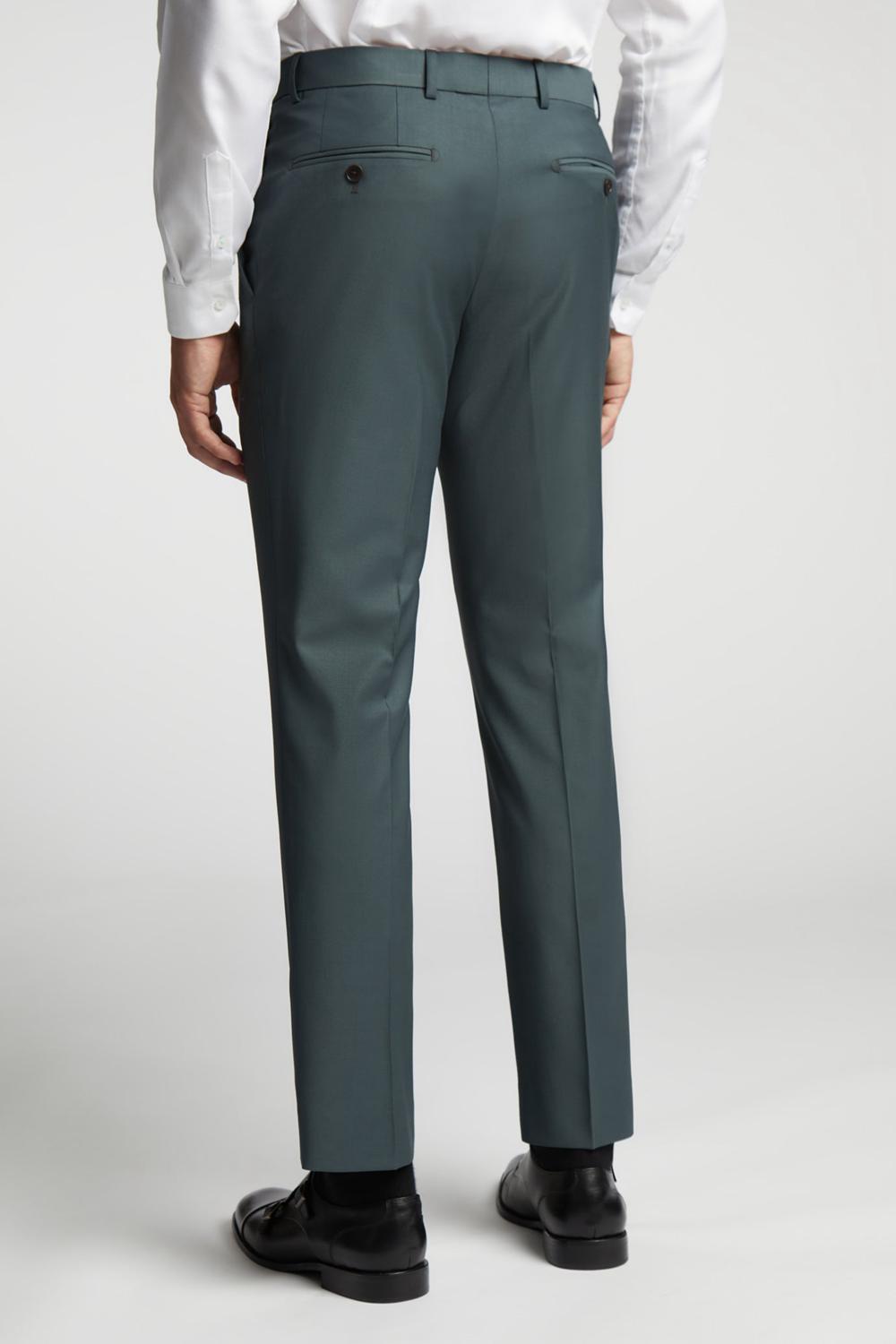 Ted Baker LUNANTS - Wool Blend Slim Suit Broek Heren Groen | Belgium  748950-VOG