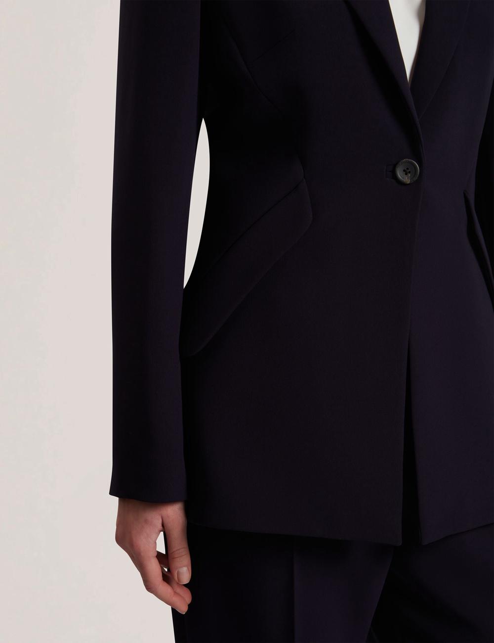 Ted Baker MANABL - Slim Fit Single Breasted Tailored Blazer Jassen Dames Donkerblauw | Belgium  321075-CYH