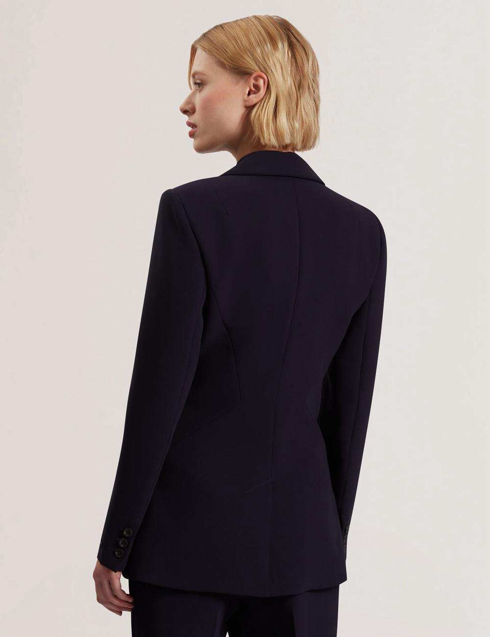 Ted Baker MANABL - Slim Fit Single Breasted Tailored Blazer Jassen Dames Donkerblauw | Belgium  321075-CYH