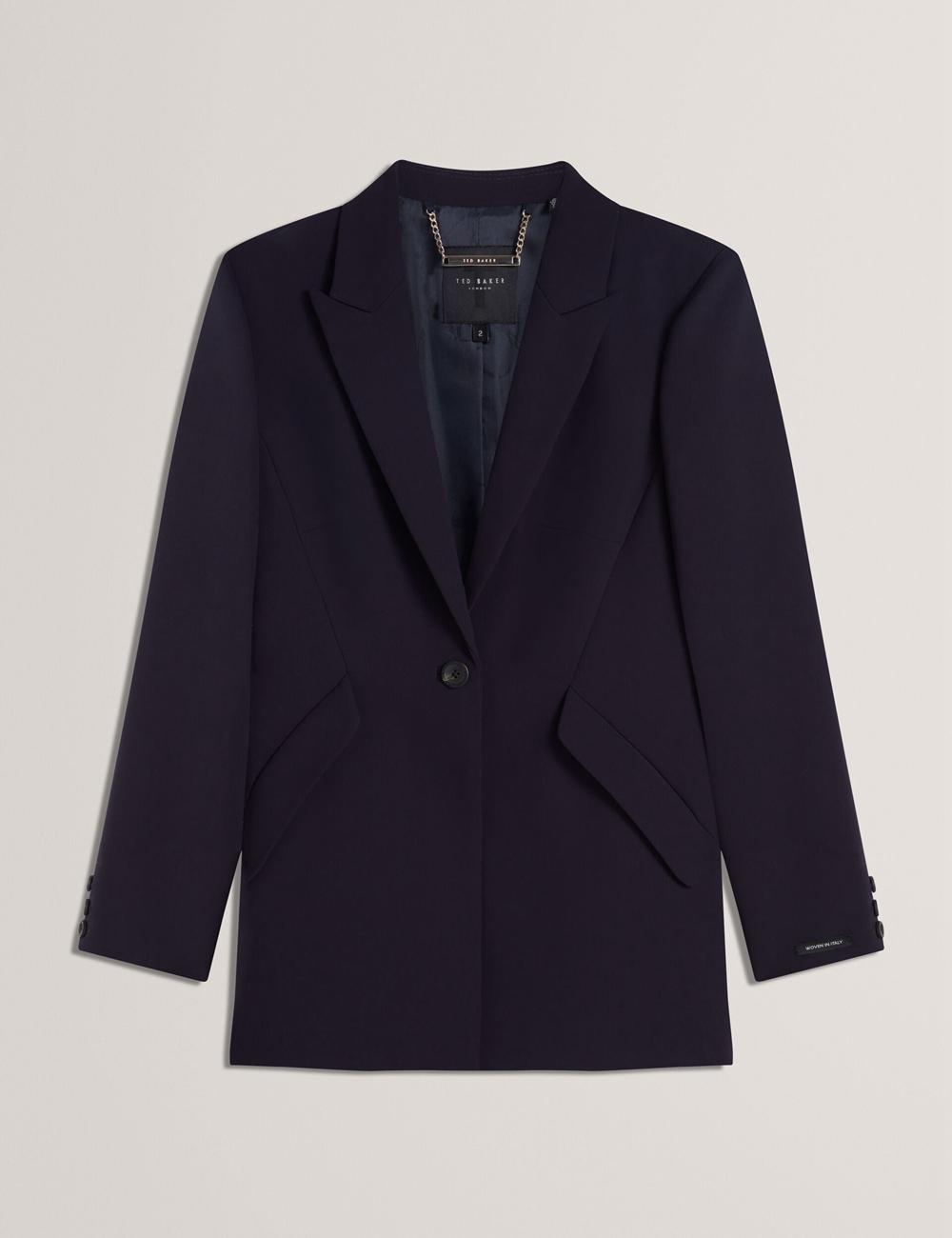 Ted Baker MANABL - Slim Fit Single Breasted Tailored Blazer Jassen Dames Donkerblauw | Belgium  321075-CYH