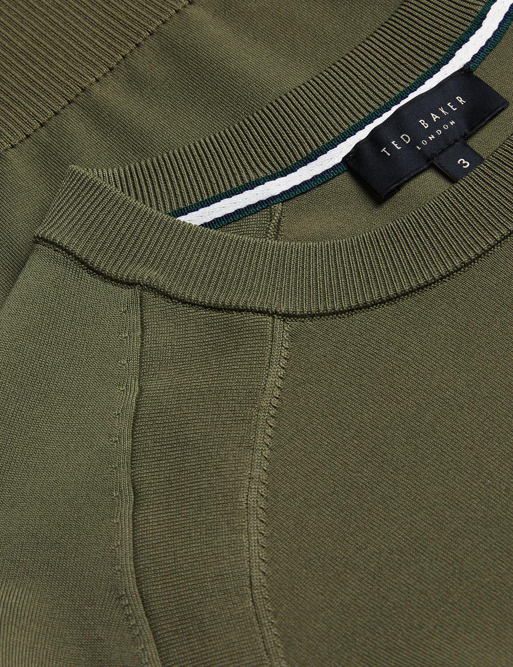 Ted Baker MAYWO - Saddle Shoulder Crew Neck Jumpers Heren Khaki | Belgium  582346-WRN