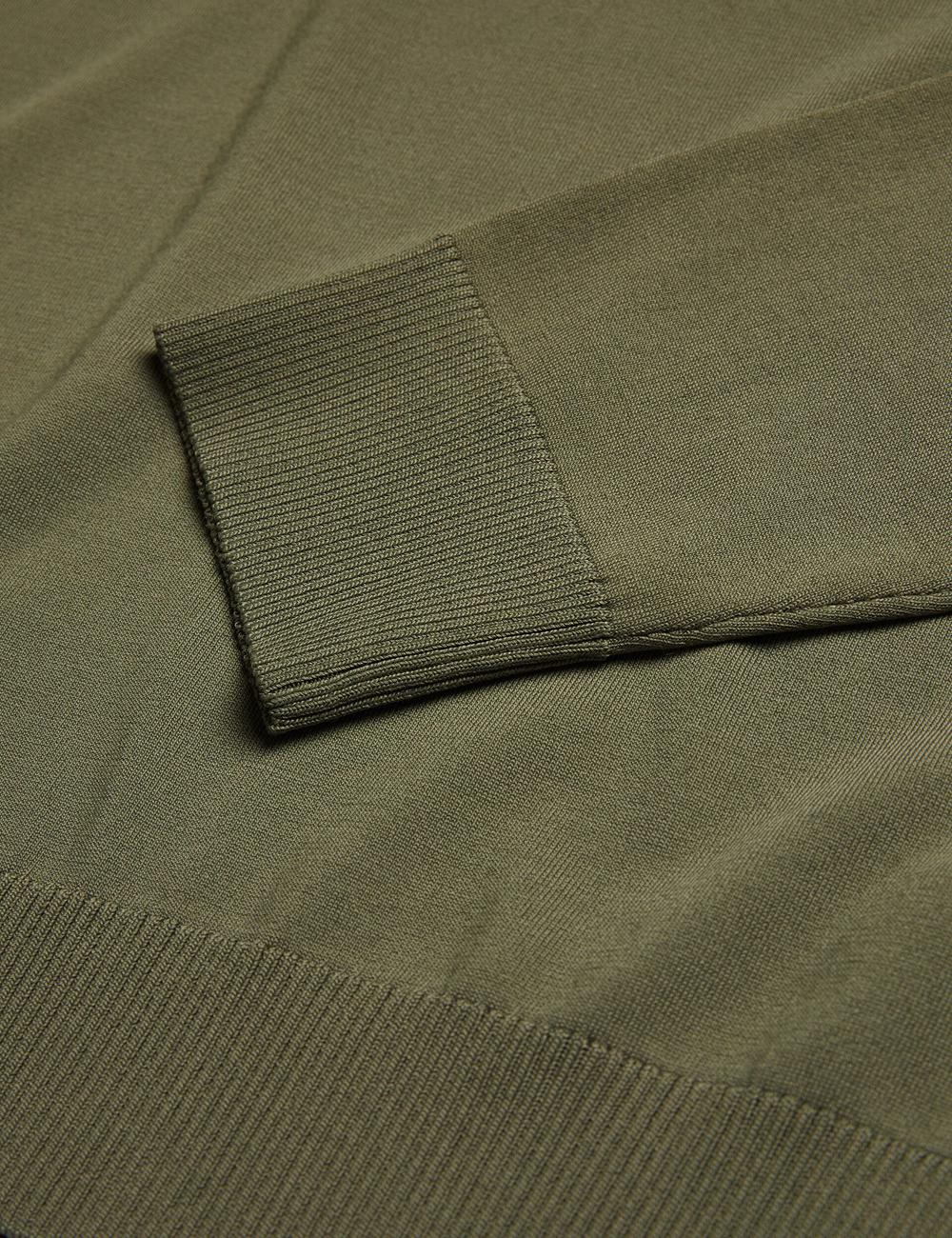 Ted Baker MAYWO - Saddle Shoulder Crew Neck Jumpers Heren Khaki | Belgium  582346-WRN