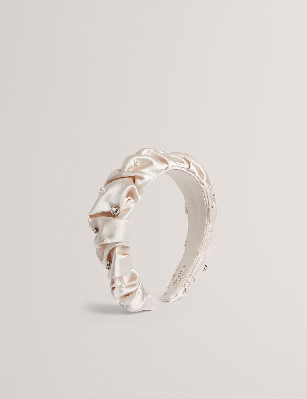 Ted Baker MELLSI - Rhinestone Ruched Satin Hoofdband Dames Room | Belgium  381270-YLT