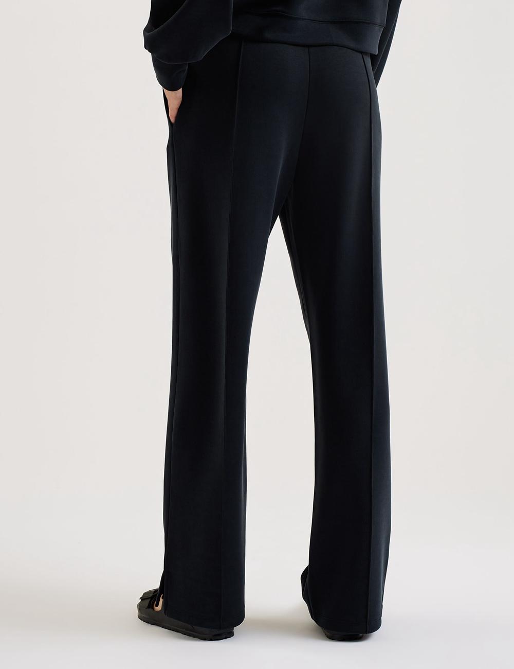 Ted Baker NOWELLL - Straight Leg Joggers With Split Hem Broek Dames Zwart | Belgium  263891-QNB