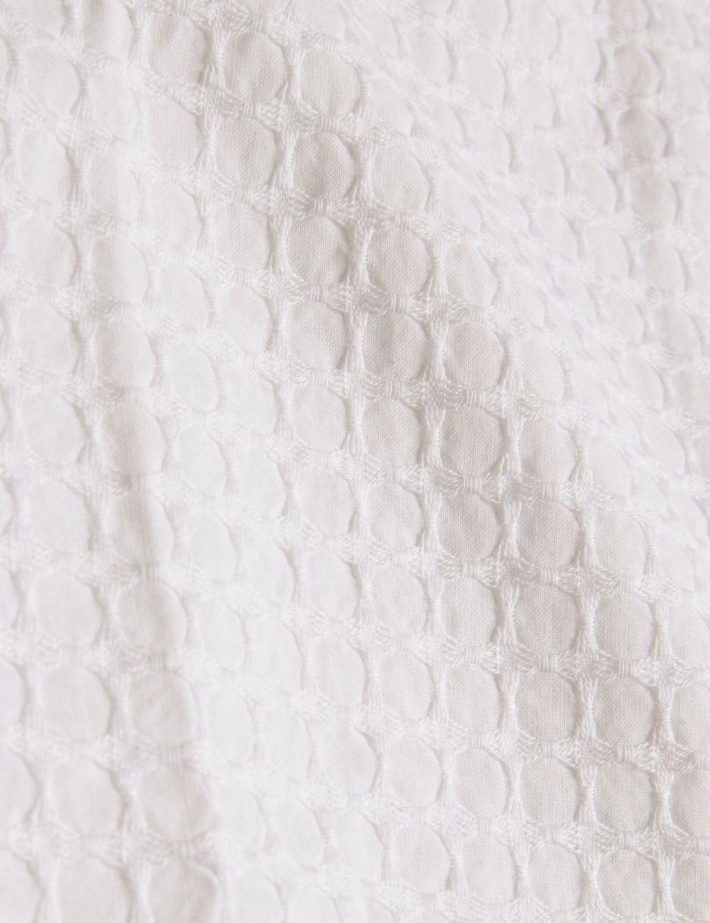 Ted Baker OISE - Textured Grid Cotton Short Sleeve Overhemd Heren Wit | Belgium  897103-JUP