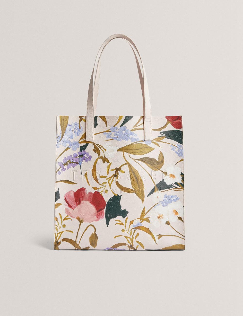 Ted Baker PALAMAA - Floral Print PU Leather Large Tote Tassen Dames Roze | Belgium  124305-VQS