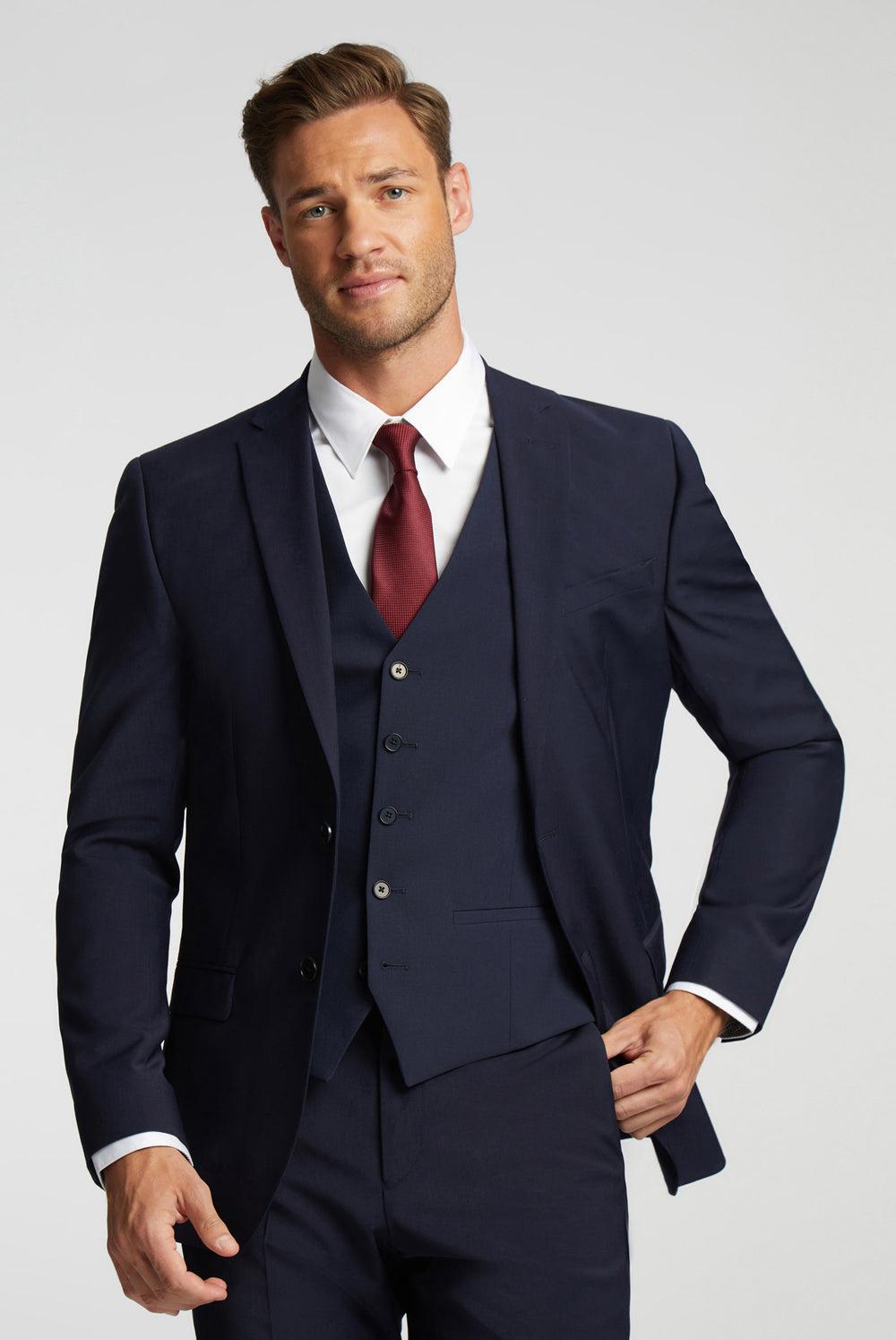 Ted Baker PANAMA - Wool Blend Slim Fit Suit Jassen Heren Donkerblauw | Belgium  486953-ERV