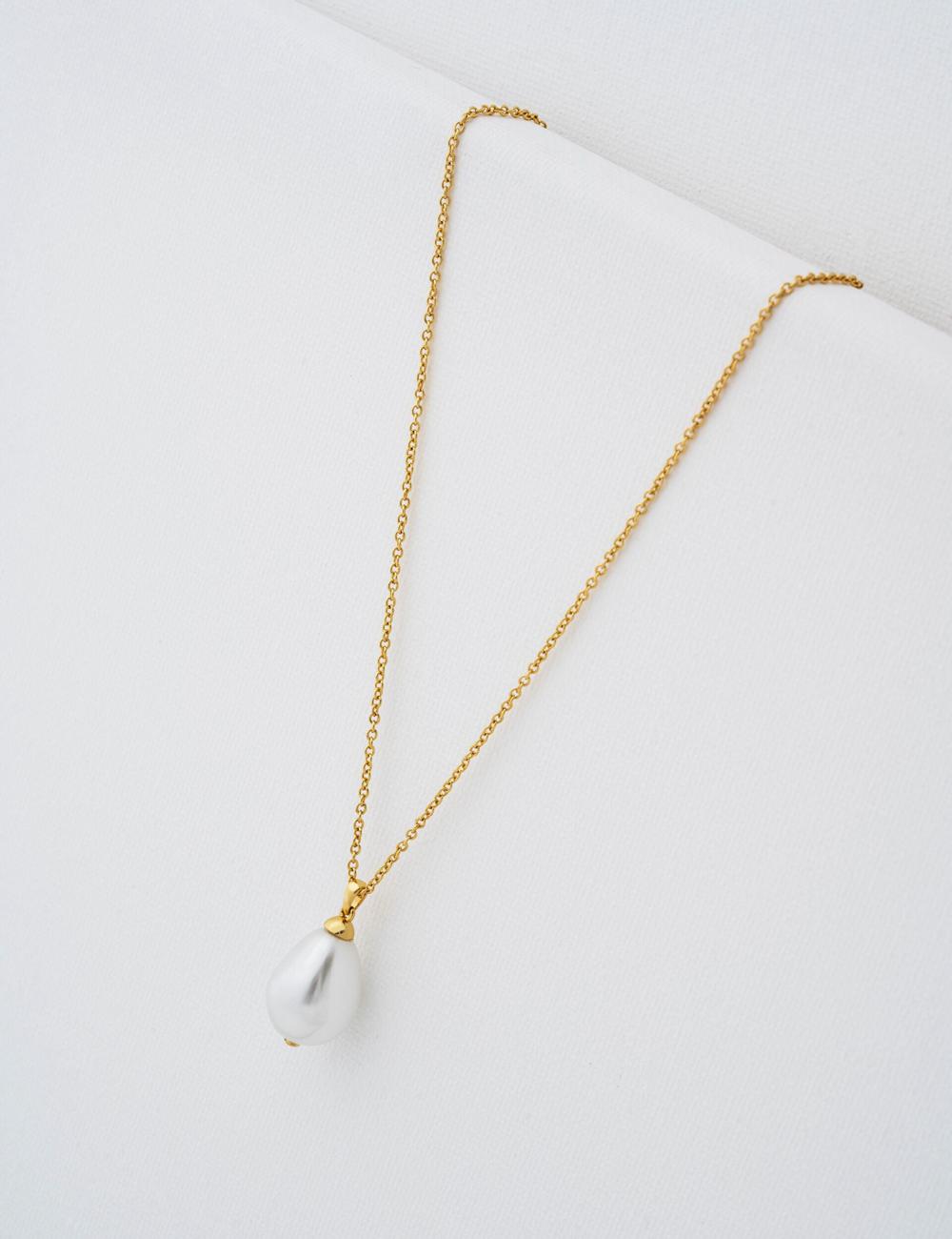 Ted Baker PARMLIA - Pearl Drop Pendant Kettingen Dames Goud | Belgium  536208-SRX