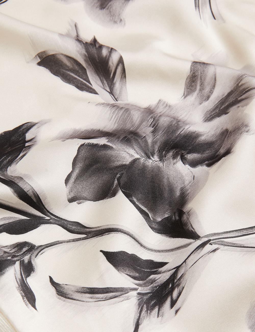 Ted Baker PERLOMA - Printed Woven Front Knitted Topjes Dames Ivory | Belgium  049835-PLC