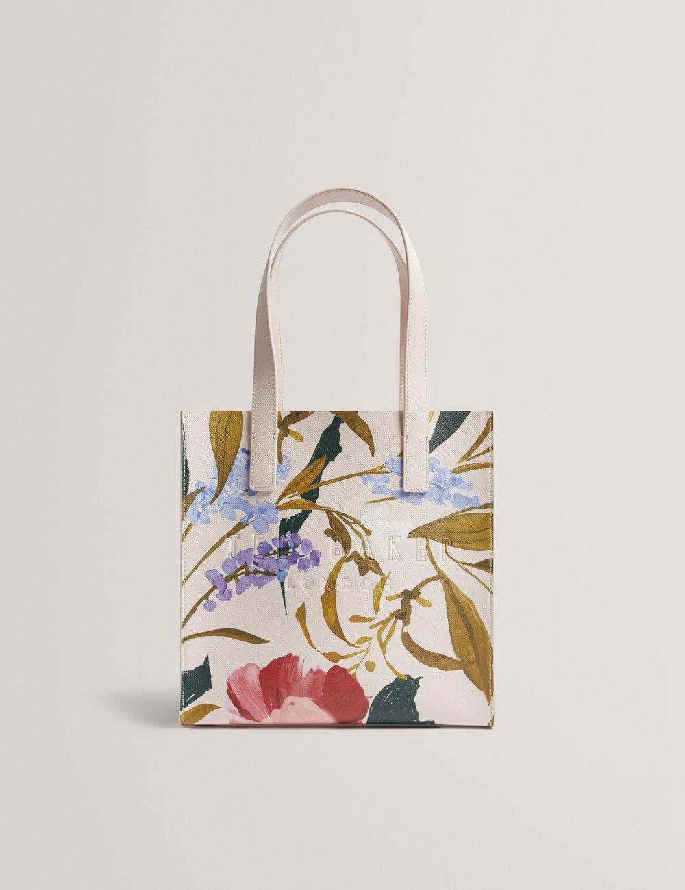 Ted Baker PHYLISA - Floral Print PU Leather Small Tote Tassen Dames Roze | Belgium  932715-YMJ