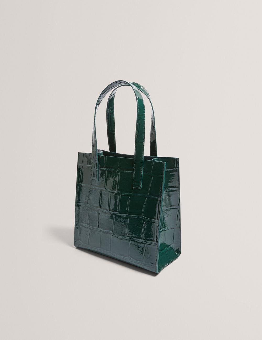 Ted Baker REPTCON - Croc Effect Small Tote Tassen Dames Groen | Belgium  024635-HBZ