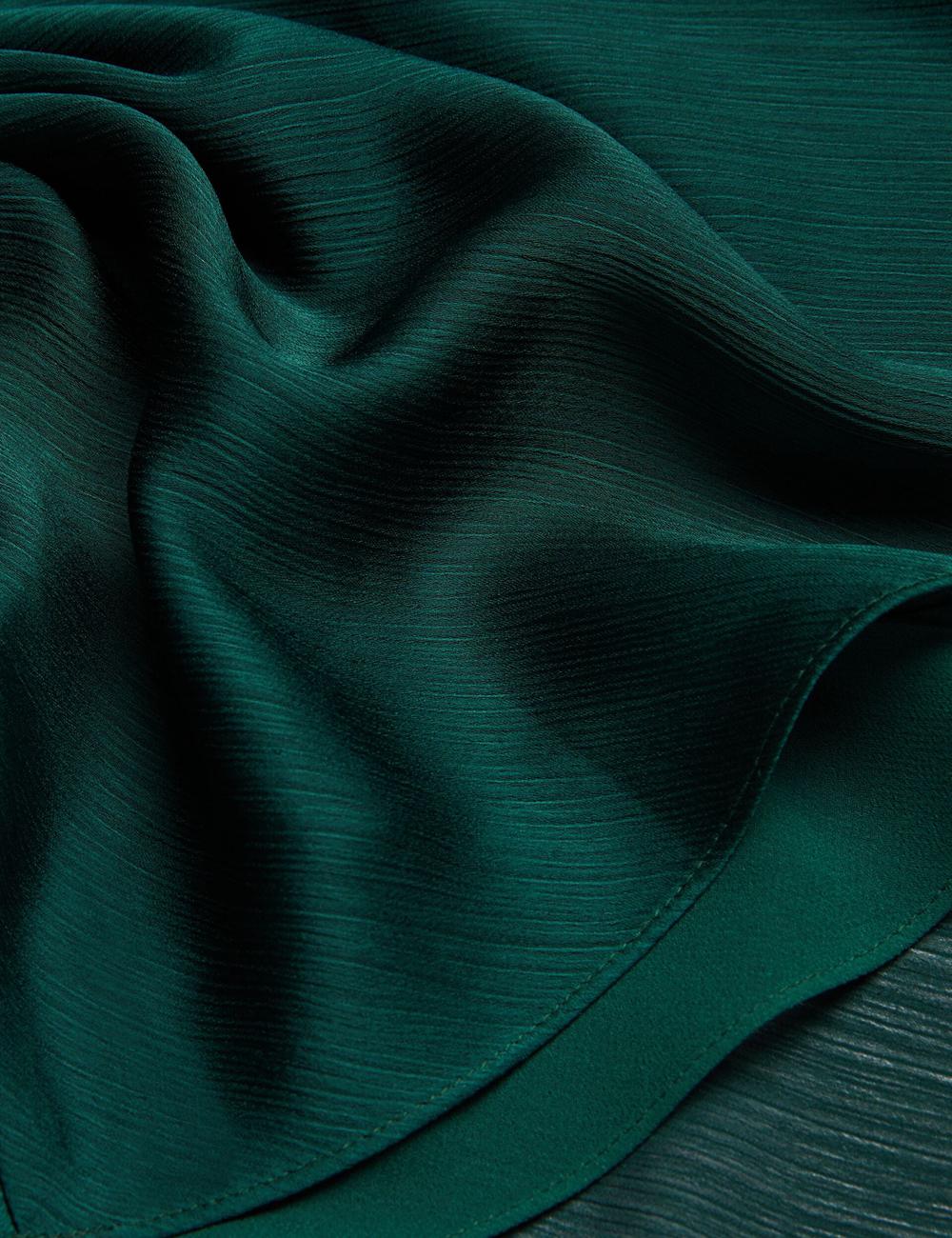 Ted Baker RIMINI - Chiffon Drape Neck Detail Maxi Jurk Dames Groen | Belgium  416793-WXZ
