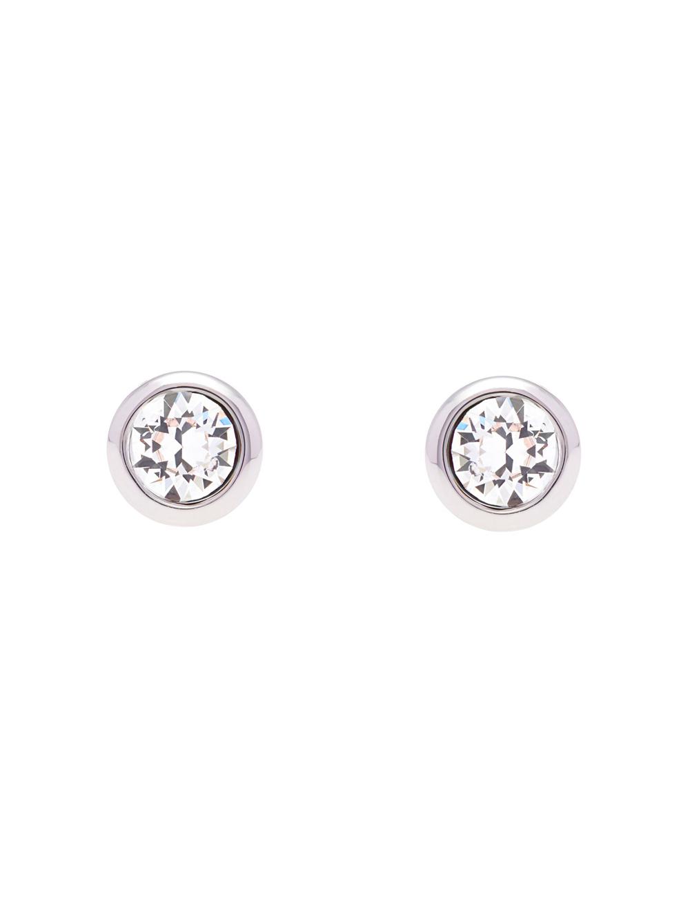 Ted Baker SINAA - Solitaire Crystal Stud Oorbellen Dames Zilver | Belgium  513726-MYX