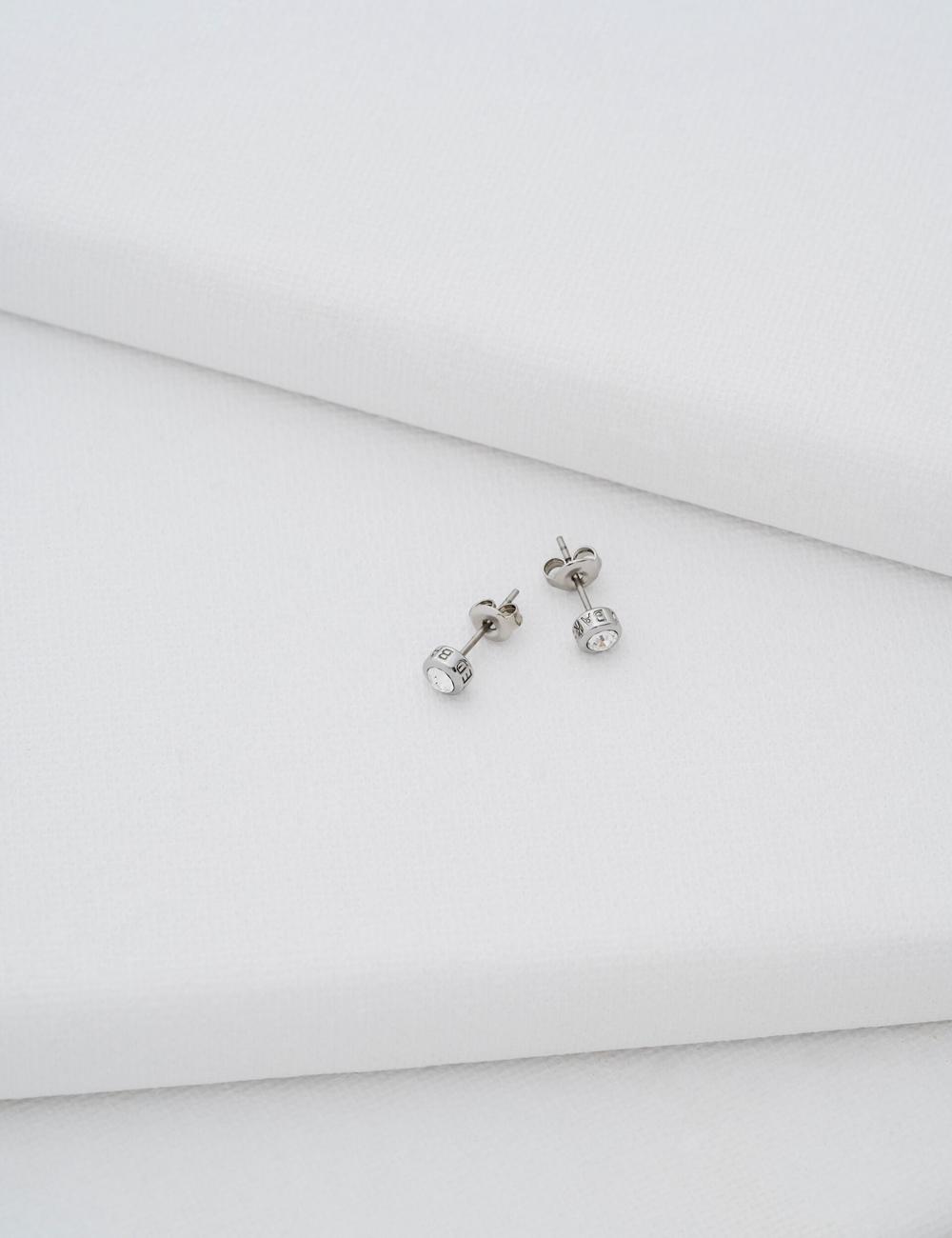 Ted Baker SINEE - Mini Crystal Stud Oorbellen Dames Zilver | Belgium  012398-KNA