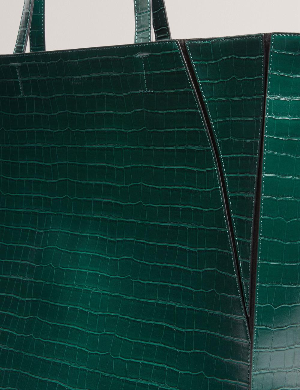 Ted Baker SOPHYNA - Croc Effect Folding Shopper Shopper Tas Dames Groen | Belgium  234857-BRJ