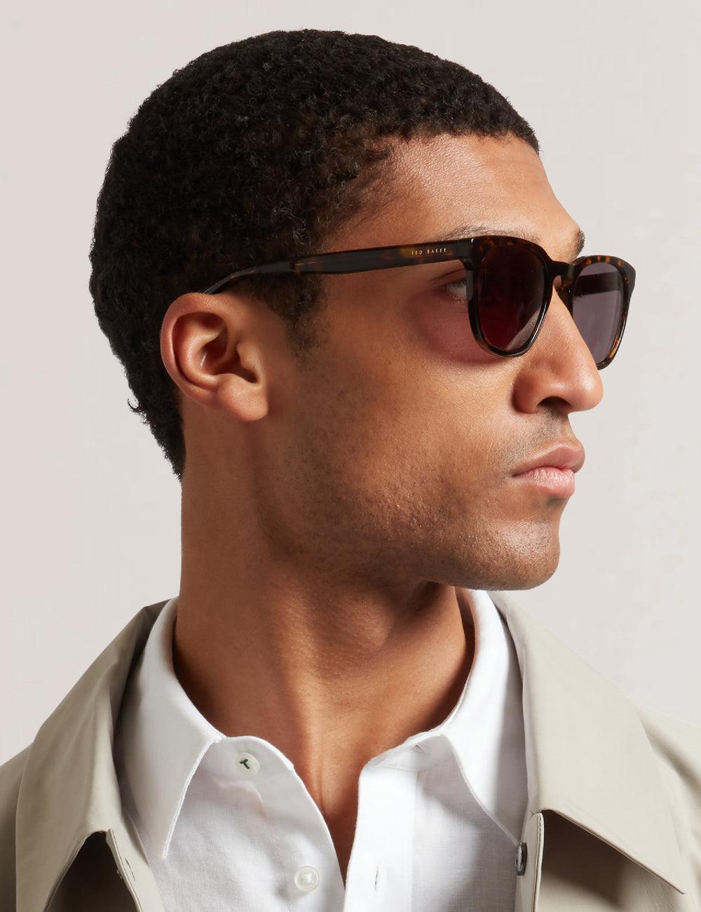 Ted Baker SORLEY - Classic Rounded Eye Zonnebril Heren Tort | Belgium  825460-VHE