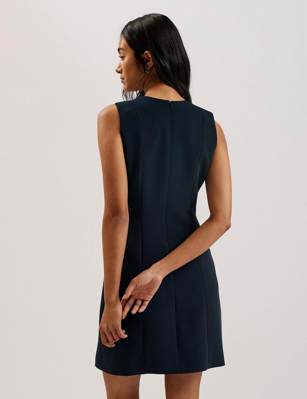 Ted Baker SORRAL - Line Tailored Mini-jurk Dames Zwart | Belgium  957312-FJC