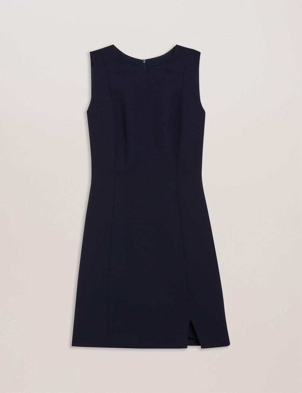 Ted Baker SORRAL - Sleeveless Tailored With Side Split Mini-jurk Dames Donkerblauw | Belgium  940683-OGF