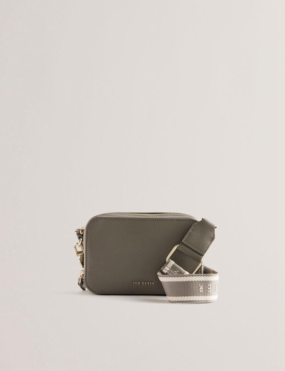 Ted Baker STUNNA - Mini Leather Crossbody Camera Schoudertassen Dames Grijs | Belgium  764183-AGQ