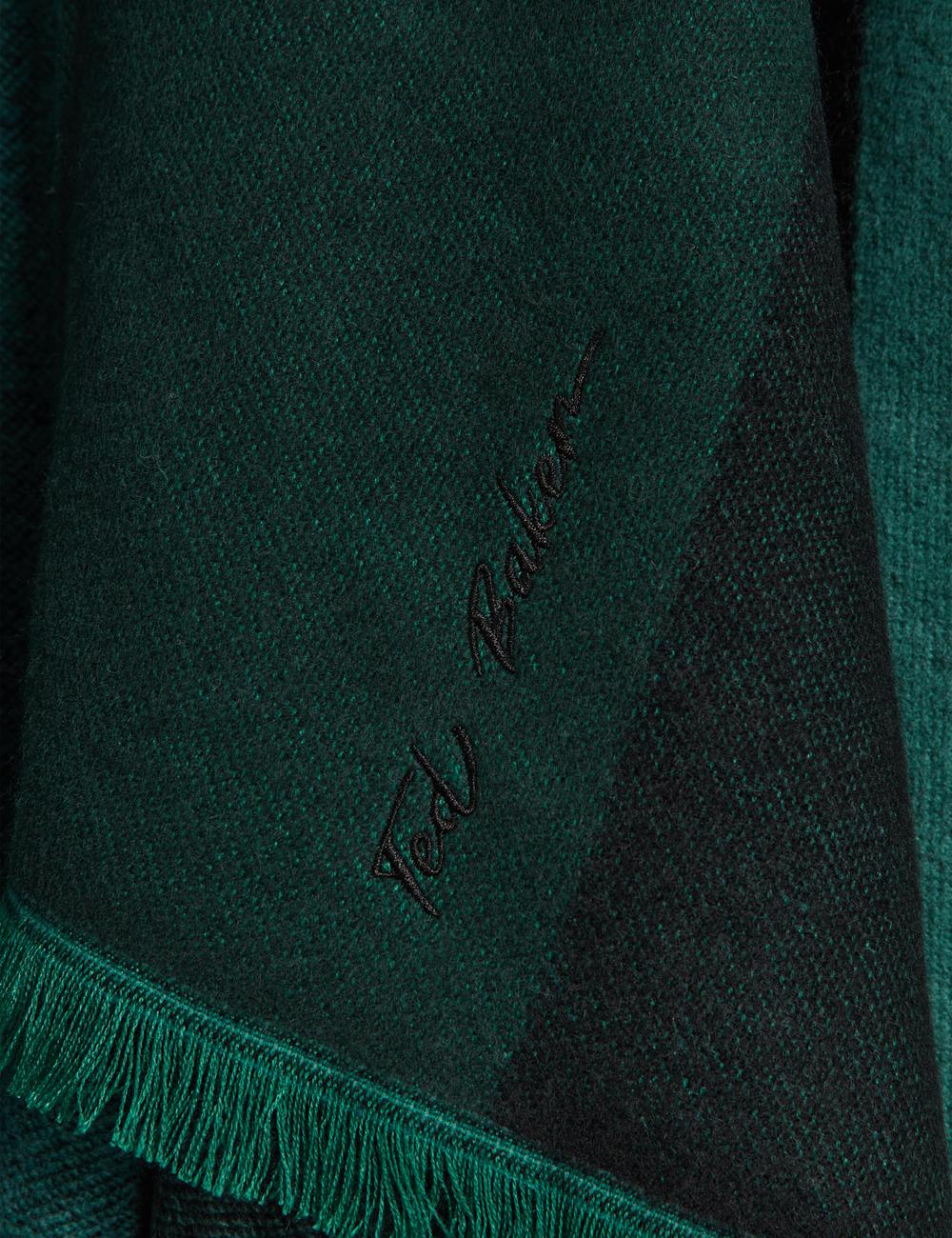 Ted Baker SUFFIA - Colour Block Buckled Woven Poncho's Dames Groen | Belgium  634087-BSD