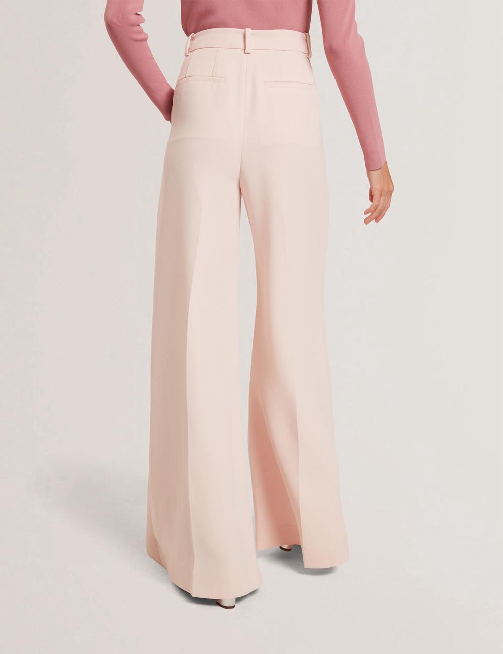 Ted Baker TRAGAT - Ultra Wide Leg Woven Tailored Broek Dames Roze | Belgium  263148-NRJ