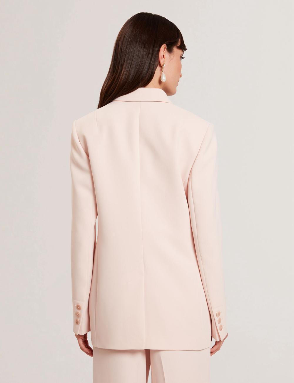 Ted Baker TRAGA - Tailored Double Breasted Woven Blazer Dames Roze | Belgium  805267-FOQ