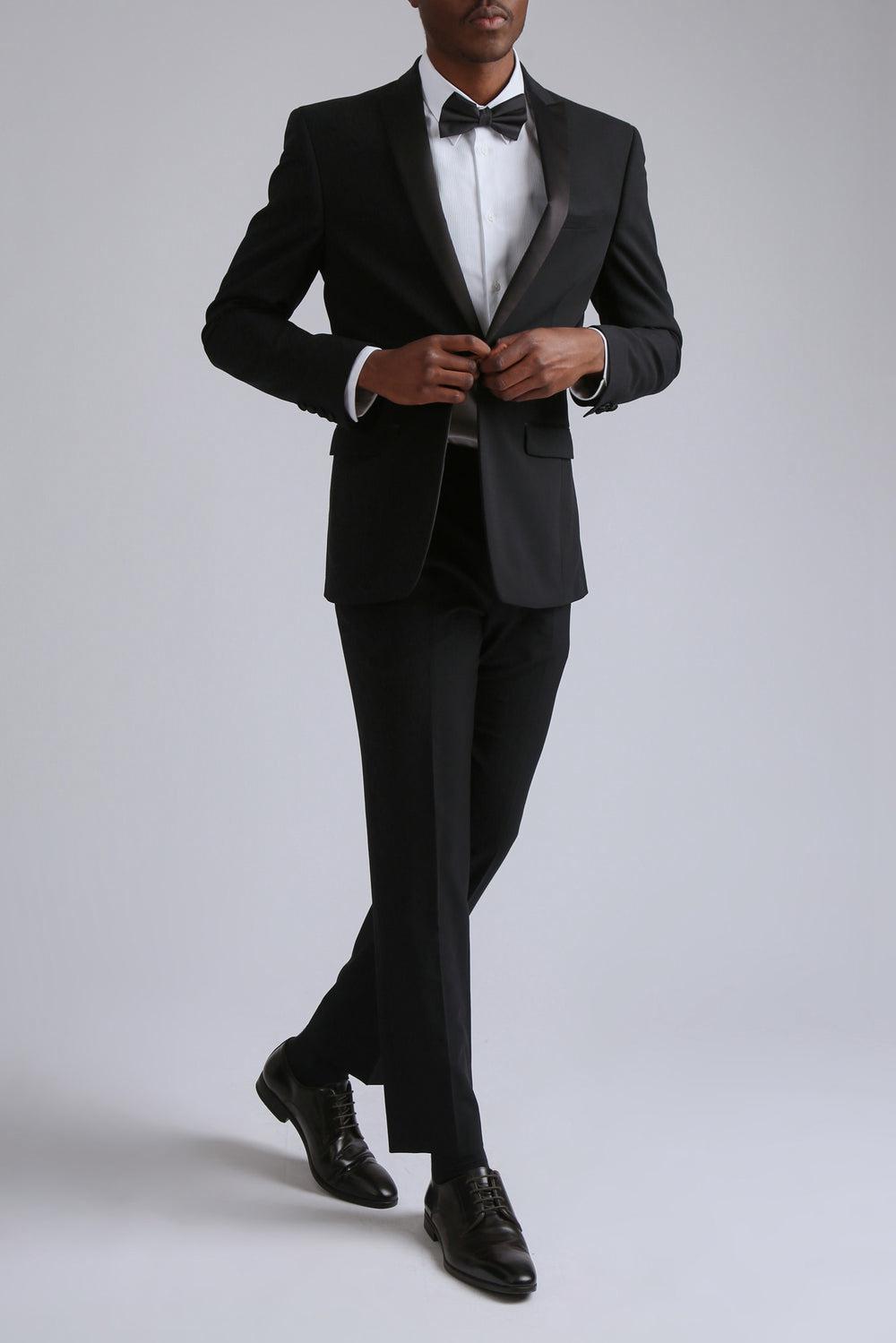 Ted Baker TUXEDO SLIM TS - Slim Fit Black Tuxedo Suit Broek Heren Zwart | Belgium  597208-IOK