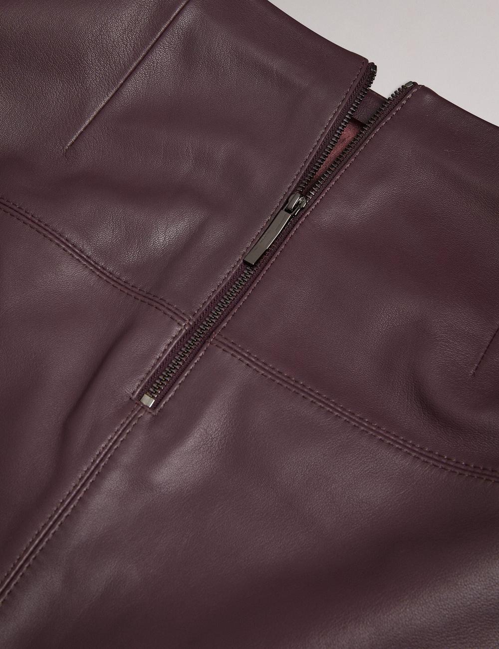 Ted Baker VALIAT - A-Line Leather Rokken Dames Rood | Belgium  907152-ZAM