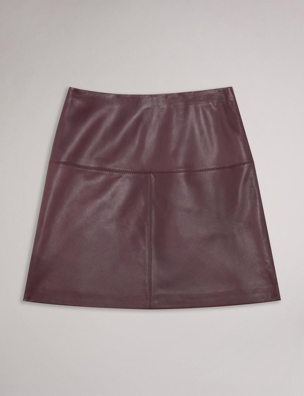 Ted Baker VALIAT - A-Line Leather Rokken Dames Rood | Belgium  907152-ZAM