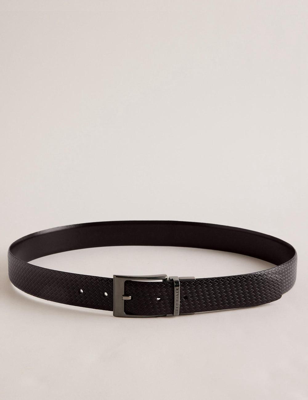 Ted Baker WAIDE - Woven Texture Leather Riemen Heren Bruin | Belgium  381429-PFW
